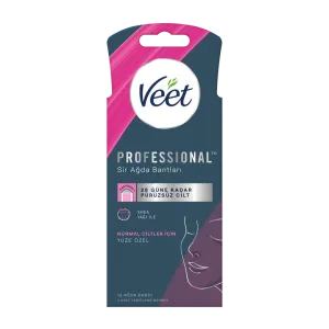 Veet Professional 12'li Yüz Ağda Bandı Normal Ciltler