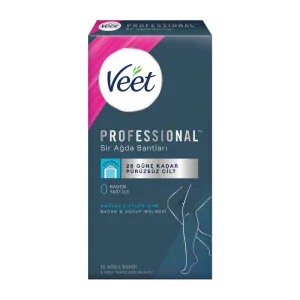 Veet Professional 12'li Bacak&Vücut Ağda Bandı Hassas Ciltler