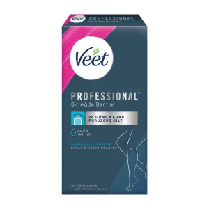 Veet Professional 40'lı Bacak&Vücut Ağda Bandı Hassas Ciltler