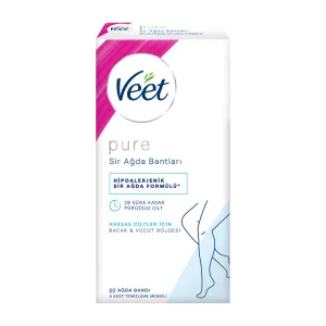 Veet Pure 20'li Bacak&Vücut Ağda Bandı